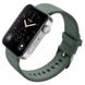 Ремінець до смарт-годинника BeCover Silicone для Xiaomi Mi Watch Pine Green (704517), темно-зелений