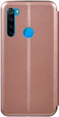 Чехол книжка Xiaomi Redmi Note 8 TOTO Book Rounded Leather Case rose gold