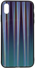 Чехол накладка TOTO Aurora Print Glass Case Apple iPhone XS Max Blue