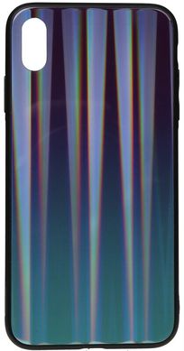 Чохол накладка TOTO Aurora Print Glass Case Apple iPhone XS Max Blue