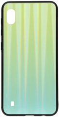 Чехол накладка TOTO Aurora Print Glass Case Samsung Galaxy A10 Green