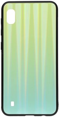 Чехол накладка TOTO Aurora Print Glass Case Samsung Galaxy A10 Green