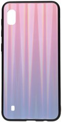 Чехол накладка TOTO Aurora Print Glass Case Samsung Galaxy A10 Lilac