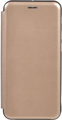 Чехол книжка Xiaomi Redmi Note 8 Pro TOTO Book Rounded Leather Case gold