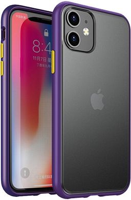 Чехол iPhone 11 Purple Ipaky Cucoloris Series/TPU Frame Anti-Scratch PC Case Apple