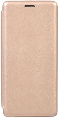 Чехол книжка Samsung A20s TOTO Book Rounded Leather Case gold