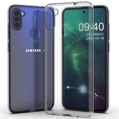 Чехол TPU GETMAN Transparent 1,0 mm для Samsung Galaxy A11 / M11 Бесцветный (прозрачный)
