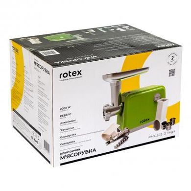 М'ясорубка Rotex RMG202-G Vega, Зелёный