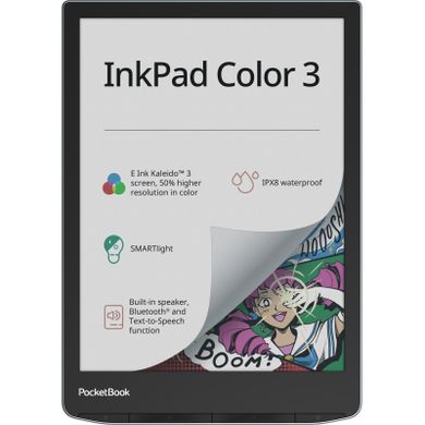 Електронна книга Pocketbook 743C InkPad Color 3, Stormy Sea (PB743K3-1-CIS), Сірий